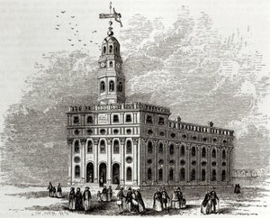 ノーブー寺院、イリノイ州、1854 作： John William Orr